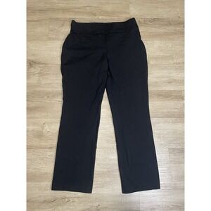 Express Dress Pants Womens Sz M Columnist Straight Leg High Rise Black